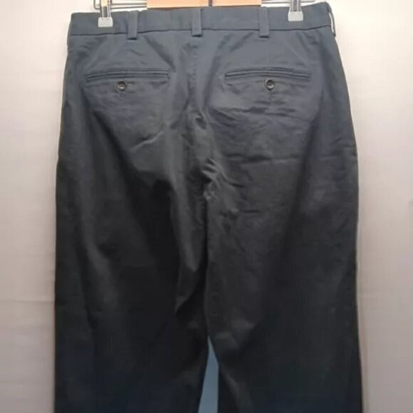 Banana Republic Men's Sz 33x30 Emerson Straight Flat Front Gray Navy Chino Pants - Picture 7 of 12